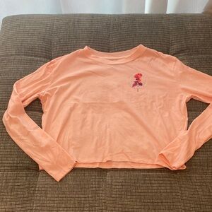 PINK Victoria's Secret Peach Long Sleeve Tee